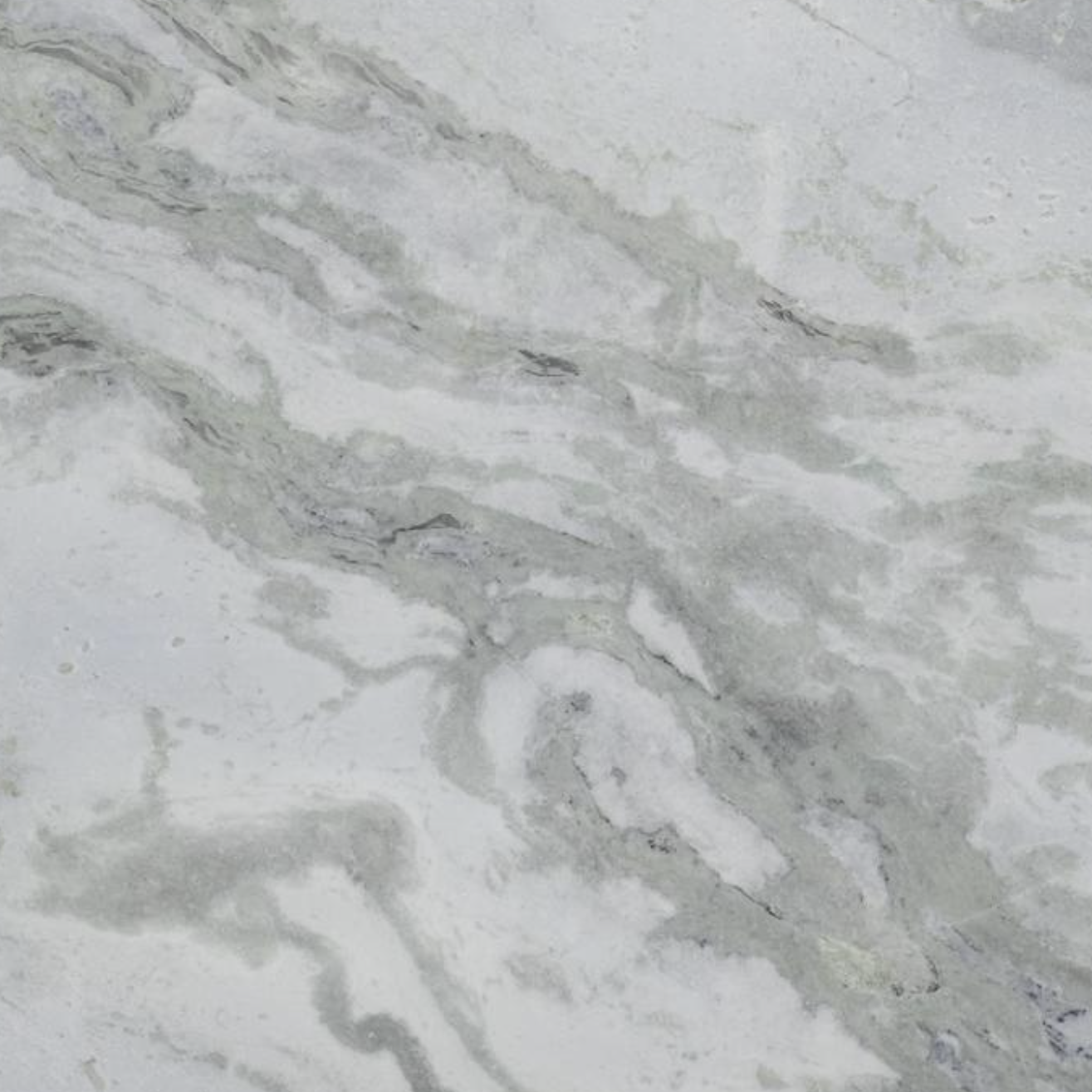 Close-up of gray marble with veining pattern