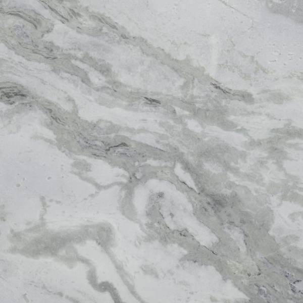 Close-up of gray marble with veining pattern